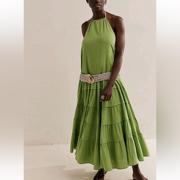 Dresses & Skirts - NWOT Free People Somewhere Sunny Drop Waist Maxi Dress! Size S